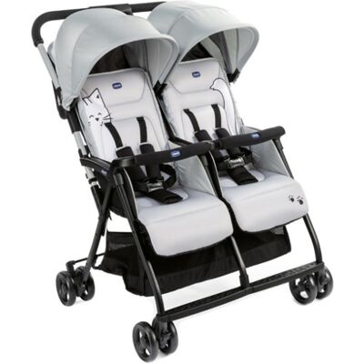 Passeggino Gemellare Chicco Ohlalà Silver Cat Passeggino Gemellare Chicco Ohlalà Silver Cat