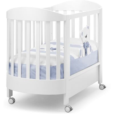 Lettino Erbesi Tato Ovale Bianco azzurro Lettino Erbesi Tato Ovale Bianco azzurro
