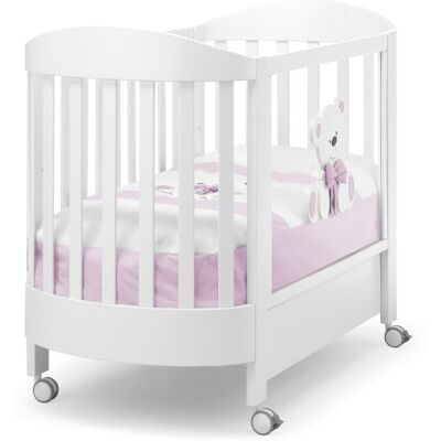 Lettino Erbesi Tato Ovale Bianco rosa Lettino Erbesi Tato Ovale Bianco rosa