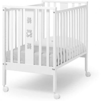 Lettino Mini Erbesi (Materasso escluso) Molly Bianco/Grigio Lettino Mini Erbesi (Materasso escluso) Molly Bianco/Grigio