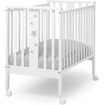 Lettino Mini Erbesi (Materasso escluso) Stelline Bianco Lettino Mini Erbesi (Materasso escluso) Stelline Bianco