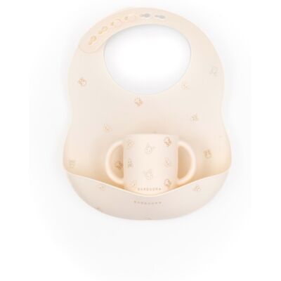 Set Bamboom Bavaglino In Silicone e Tazza Animal friends Set Bamboom Bavaglino In Silicone e Tazza Animal friends
