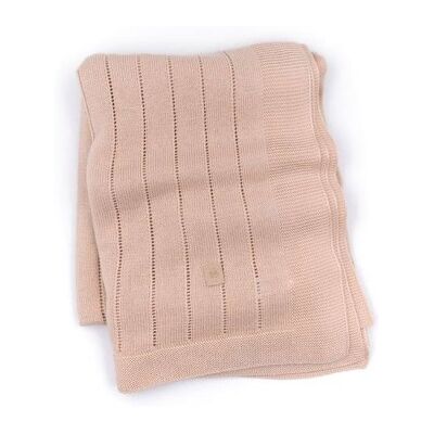 Copertina Bamboom Righe Knitted Per Culla 100 x 75 Cm Rosa Copertina Bamboom Righe Knitted Per Culla 100 x 75 Cm Rosa