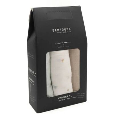 Swaddle Muslin Bamboom 3 Pezzi 70x70 cm Print SeaLife Swaddle Muslin Bamboom 3 Pezzi 70x70 cm Print SeaLife