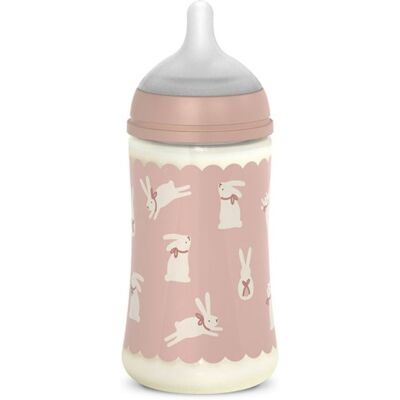 Biberon In Silicone SX PRO Suavinex Wonderland Coniglio Rosa 270 ml Biberon In Silicone SX PRO Suavinex Wonderland Coniglio Rosa 270 ml