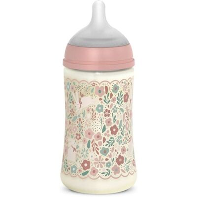 Biberon In Silicone SX PRO Suavinex Wonderland Liberty Rosa 270 ml Biberon In Silicone SX PRO Suavinex Wonderland Liberty Rosa 270 ml