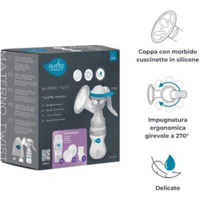 Tiralatte Nuvita - Doppia fase di suzione naturale - Manual Tiralatte Nuvita - Doppia fase di suzione naturale - Manual