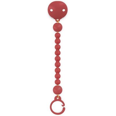 Suavinex Colour Essence Rosso peperoncino Clip portaciuccio Suavinex Colour Essence Rosso peperoncino Clip portaciuccio