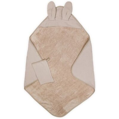 Bagno Duo Waffle Asciugamano Con Cappuccio e Guanto Bamboom Mocha Sand Bagno Duo Waffle Asciugamano Con Cappuccio e Guanto Bamboom Mocha Sand