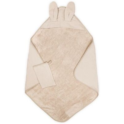 Bagno Duo Waffle Asciugamano Con Cappuccio e Guanto Bamboom Warm White Bagno Duo Waffle Asciugamano Con Cappuccio e Guanto Bamboom Warm White