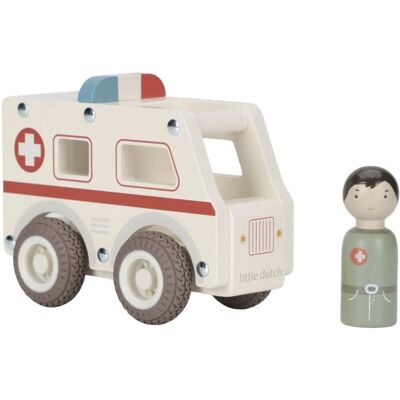 Ambulanza Con Personaggio In Legno Little Dutch Ambulanza Con Personaggio In Legno Little Dutch
