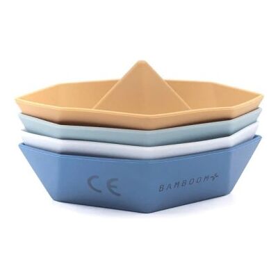 Barchette Per Bagnetto Bamboom In Silicone Blu Barchette Per Bagnetto Bamboom In Silicone Blu
