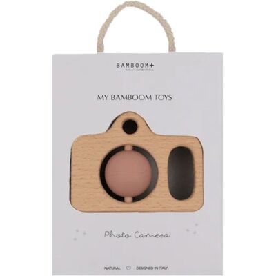 Fotocamera In Legno e Silicone Bamboom Rosa Fotocamera In Legno e Silicone Bamboom Rosa