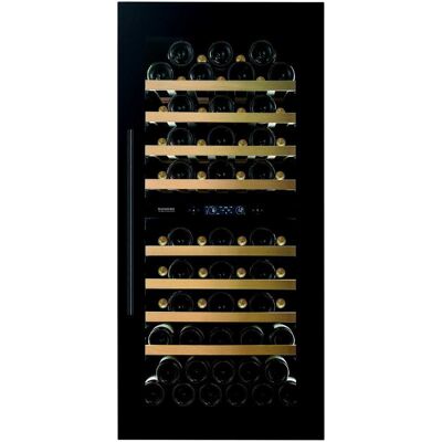 Dunavox Cantina Linea Spirit porta 'full glass' nera con maniglia nera, classe F, 70 bottiglie - DVS-70.185DB Dunavox Cantina Linea Spirit porta 'full glass' nera con maniglia nera, classe F, 70 bottiglie - DVS-70.185DB