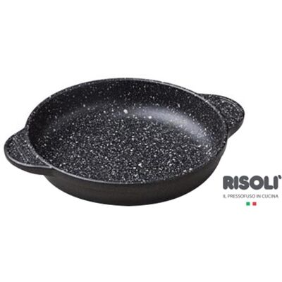 Risoli Tegame Granito Hard Stone in alluminio pressofuso con due maniglie, diam. 14cm Risoli Tegame Granito Hard Stone in alluminio pressofuso con due maniglie, diam. 14cm