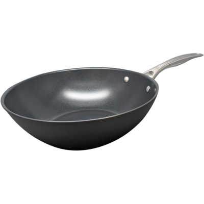 Ballarini Wok in alluminio antiaderente PFAS Free per induzione con manico linea Alba, diam. 30cm Ballarini Wok in alluminio antiaderente PFAS Free per induzione con manico linea Alba, diam. 30cm