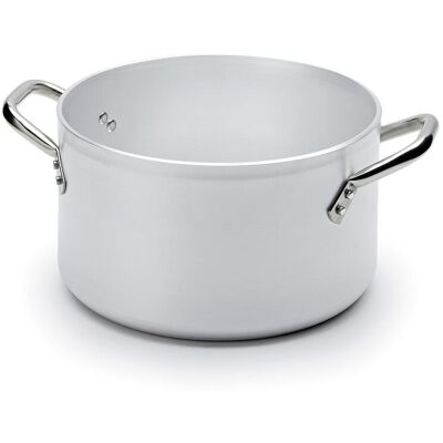 Fasa Casseruola alta in alluminio con due maniglie in acciaio inox, spessore 5 mm, diam. 24cm Fasa Casseruola alta in alluminio con due maniglie in acciaio inox, spessore 5 mm, diam. 24cm