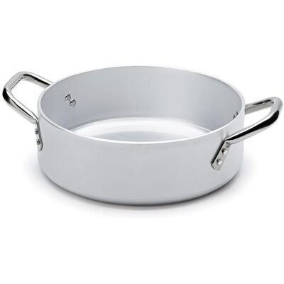 Fasa Casseruola bassa in alluminio con due maniglie in acciaio inox, spessore 5 mm, diam. 24cm Fasa Casseruola bassa in alluminio con due maniglie in acciaio inox, spessore 5 mm, diam. 24cm