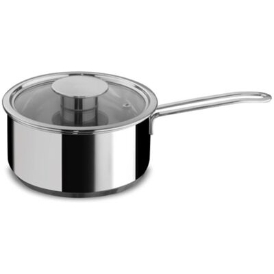 Mepra Casseruola in acciaio inox per induzione con coperchio linea Gourmet, 16cm Mepra Casseruola in acciaio inox per induzione con coperchio linea Gourmet, 16cm