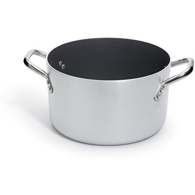 Fasa Casseruola alta in alluminio antiaderente con maniglie in acciaio inox, spessore 5 mm, diam. 24cm Fasa Casseruola alta in alluminio antiaderente con maniglie in acciaio inox, spessore 5 mm, diam. 24cm