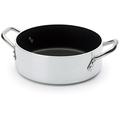 Fasa Casseruola bassa in alluminio antiaderente con maniglie in acciaio inox, spessore 5 mm, diam. 24cm Fasa Casseruola bassa in alluminio antiaderente con maniglie in acciaio inox, spessore 5 mm, diam. 24cm