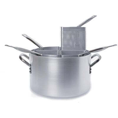 Ballarini Cuocipasta alto con 4 spicchi in alluminio, spessore 3 mm, diam. 36cm Ballarini Cuocipasta alto con 4 spicchi in alluminio, spessore 3 mm, diam. 36cm
