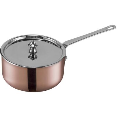 Scanpan Casseruolino basso serie Maitre D' Copper a servire in rame con rivestimento interno, manico e coperchio in acciaio inox, diam. 12cm Scanpan Casseruolino basso serie Maitre D' Copper a servire in rame con rivestimento interno, manico e coperchio in acciaio inox, diam. 12cm