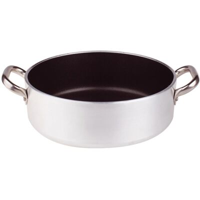 Pentole Agnelli Casseruola Bassa - Antiaderente, 32cm, Manici in Acciaio Inox - Casseruola Pentole Agnelli Casseruola Bassa - Antiaderente, 32cm, Manici in Acciaio Inox - Casseruola