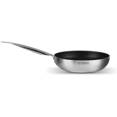 Pensofal Padella in alluminio antiaderente per induzione con un manico inox linea Tekna, diam. 28 cm (2° SCELTA) Pensofal Padella in alluminio antiaderente per induzione con un manico inox linea Tekna, diam. 28 cm (2° SCELTA)