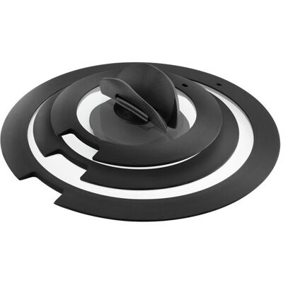 Ballarini Set di coperchi in vetro, linea Torre, 3 pezzi da 16-20-28cm Ballarini Set di coperchi in vetro, linea Torre, 3 pezzi da 16-20-28cm