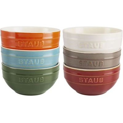 Set di ciotole in ceramica arcobaleno Staub - 6 pezzi, 12cm Set di ciotole in ceramica arcobaleno Staub - 6 pezzi, 12cm