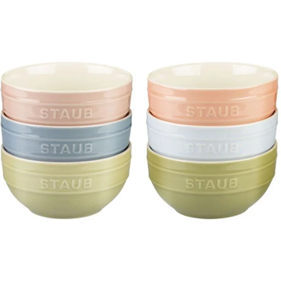 Set di ciotole in ceramica Macaron Staub - 14cm, 6 pezzi Set di ciotole in ceramica Macaron Staub - 14cm, 6 pezzi