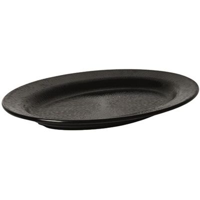Table Top Vassoio Melamina Ovale, linea Rain, Cm 42X29X4, Nero, 8 pezzi Table Top Vassoio Melamina Ovale, linea Rain, Cm 42X29X4, Nero, 8 pezzi