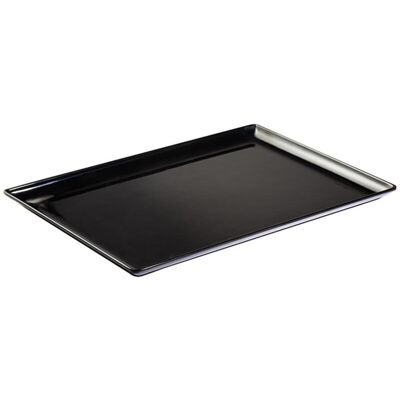 Table Top Vassoio Melamina, Cm 30X20X2, Nero, linea Smart, 12 pezzi Table Top Vassoio Melamina, Cm 30X20X2, Nero, linea Smart, 12 pezzi