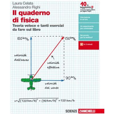 Zanichelli Il quaderno di fisica. Teoria veloce e tanti esercizi da fare sul libro. Per le Scuole superiori. - Laura Celata ISBN:9788808920843 Zanichelli Il quaderno di fisica. Teoria veloce e tanti esercizi da fare sul libro. Per le Scuole superiori. - Laura Celata ISBN:9788808920843