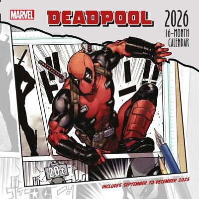Alpha Edition Calendario 2026 da parete deadpool 30 x 30 cm ISBN:9781804232255 Alpha Edition Calendario 2026 da parete deadpool 30 x 30 cm ISBN:9781804232255