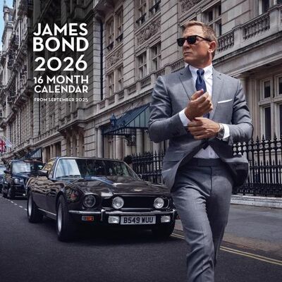 Alpha Edition Calendario 2026 da parete james bond 30 x 30 cm ISBN:9781804232378 Alpha Edition Calendario 2026 da parete james bond 30 x 30 cm ISBN:9781804232378