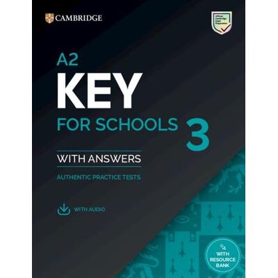 Cambridge A2 Key for Schools 3. Student's Book with Answers. Per la Scuola media. Con espansione online. Con File audio per il download ISBN:9781009808781 Cambridge A2 Key for Schools 3. Student's Book with Answers. Per la Scuola media. Con espansione online. Con File audio per il download ISBN:9781009808781