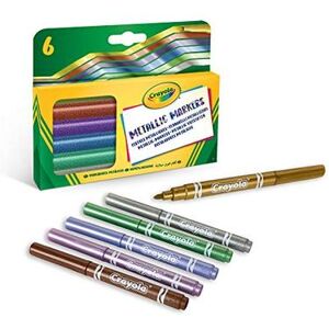 Crayola - Pennarelli Metallizzati 6 Pz 58-8828 Crayola - Pennarelli Metallizzati 6 Pz 58-8828