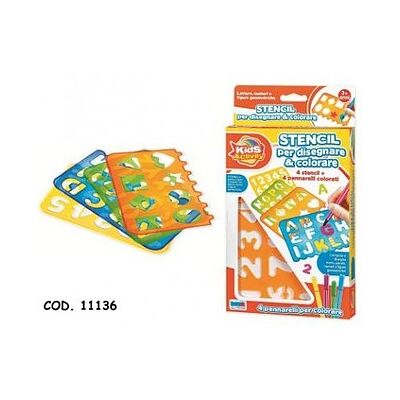 Ronchi Supertoys - Stencil x disegnaree colorare 11136 Ronchi Supertoys - Stencil x disegnaree colorare 11136