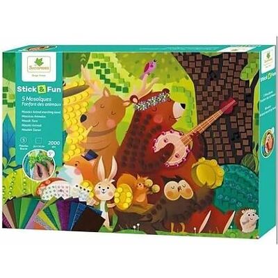 Sycomore - Stick'n Fun Xl Mosaico Animali 23x34 (CRE7062) Sycomore - Stick'n Fun Xl Mosaico Animali 23x34 (CRE7062)