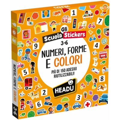 Headu - Scuola Stickers Numeri Forme e Colori (IT62623) Headu - Scuola Stickers Numeri Forme e Colori (IT62623)