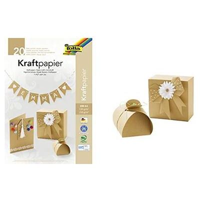 Carta d'arte Kraft A4 Folia - 20 Fogli Carta d'arte Kraft A4 Folia - 20 Fogli