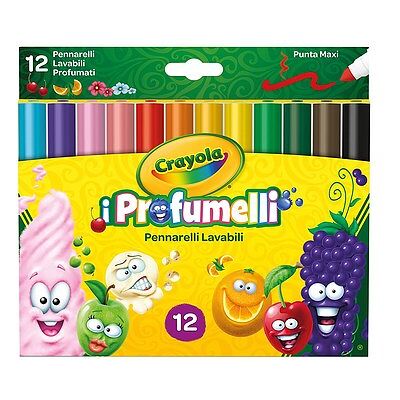 Crayola - I Profumelli - 12 Pennarelli Punta Maxi Lavabili Profumati ( Crayola - I Profumelli - 12 Pennarelli Punta Maxi Lavabili Profumati (