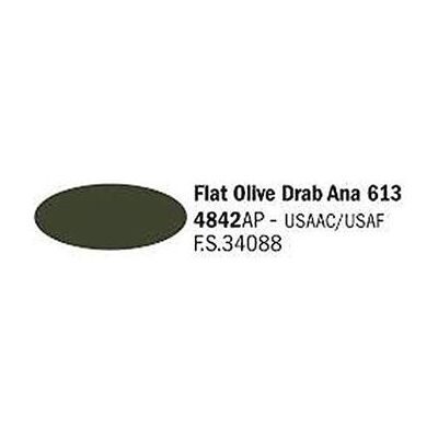 Italeri - Boccetta colore 20 ml Flat Olive Drab Ana 613 Italeri - Boccetta colore 20 ml Flat Olive Drab Ana 613