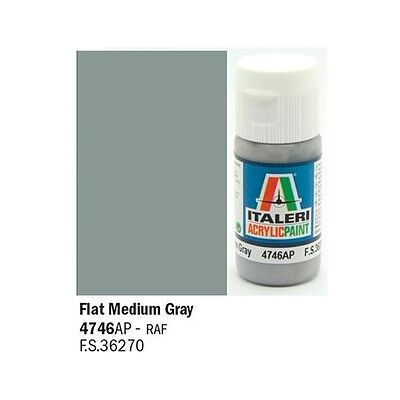 Italeri - 4746AP - Grigio Medio Opaco - Acrylic Paint Italeri - 4746AP - Grigio Medio Opaco - Acrylic Paint