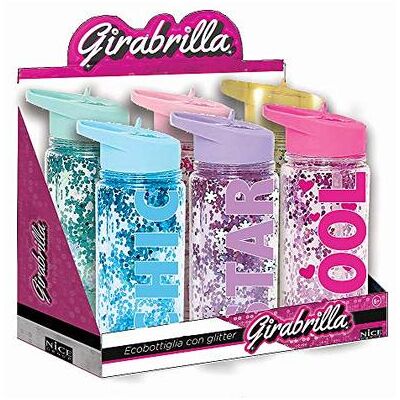 Nice - Girabrilla Ecobottiglia con Glitter - articolo assortito 1 pz Nice - Girabrilla Ecobottiglia con Glitter - articolo assortito 1 pz