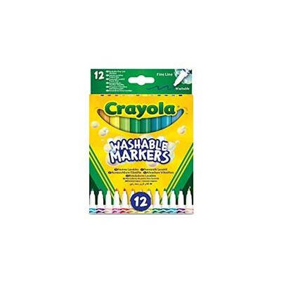 Crayola - 12 Pennarelli Punta Fine Super Lavabili Crayola - 12 Pennarelli Punta Fine Super Lavabili