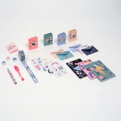 Set cancelleria Djeco Mini Cecilie Rosa/Violetta - Cancelleria Set cancelleria Djeco Mini Cecilie Rosa/Violetta - Cancelleria