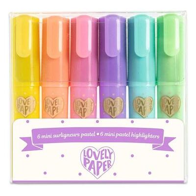 Evidenziatori mini pastello Djeco - 6 pezzi - Unisex Evidenziatori mini pastello Djeco - 6 pezzi - Unisex